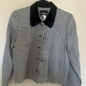 Positive Attitude Black & White Houndstooth Blazer – Size 6 Petite